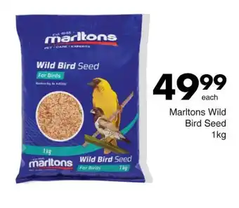 Save Marltons Wild Bird Seed offer
