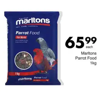 Save Marltons Parrot Food offer