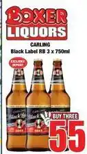 Boxer Carling - black label rb offer