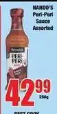Boxer Nando's - peri-peri sauce offer