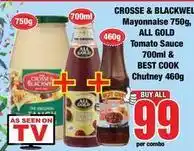 Boxer All gold - mayonnaise, tomato sauce & chutney offer