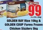 Boxer Golden ray - rice & frozen chicken sizzlers offer