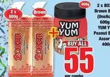 Boxer Yum yum - boxer brown bread + peanut butter offer