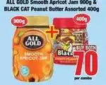 Boxer Cat - smooth apricot jam & peanut butter offer