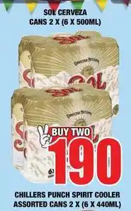 Boxer Sol - chillers punch spirit cooler cans offer