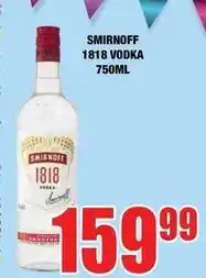Boxer Smirnoff - 1818 vodka offer
