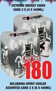 Boxer Extreme energy cider cans offer