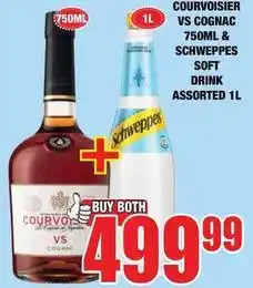Boxer Courvoisier - vs cognac & schweppes soft drink offer