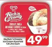 Pick n Pay Ola - rich 'n creamy ice cream offer