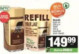Spar Nescafé - gold jar or refill offer