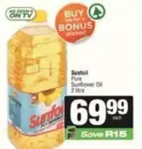 Spar Sunfoil - pure sunflower oil offer
