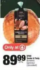 Spar Spar - tender & tasty boneless gammon (uncooked) offer