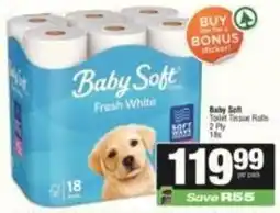 Spar Baby soft - toilet tissue rolls offer