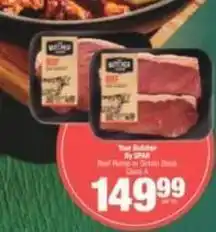 Spar Spar - beef rump or sirloin steak offer