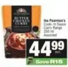 Spar Cook-in sauce curry range offer