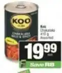 Spar Koo - chakalaka mild & spicy offer