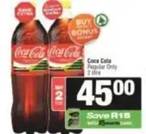 SuperSpar Coca cola - coca cola regular only offer
