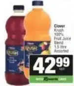 SuperSpar Clover - 100% fruit juice blend offer