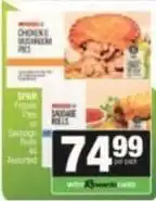 SuperSpar Spar - chicken & mushroom pies or sausage rolls offer