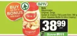 SuperSpar Nola - mayonnaise original, tangy, sweet & creamy offer