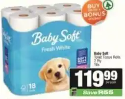 SuperSpar Baby soft - toilet tissue rolls offer