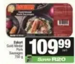 SuperSpar Eskort - gold medal pork sausages offer