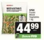 SuperSpar Spar - frozen mixed vegetables offer