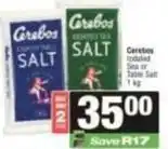 SuperSpar Cerebos - iodated sea or table salt offer