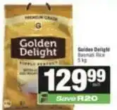 SuperSpar Golden delight - basmati rice offer