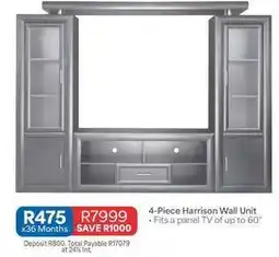 OK Furniture Total - 4-piece harrison wall unit offer