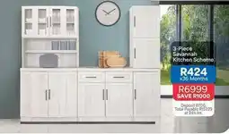 OK Furniture Total - 3-piece savannah kitchen scheme offer