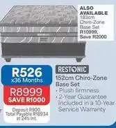 OK Furniture Restonic - chiro-zone base set offer