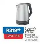 OK Furniture Defy - 1.7 litre stainless steel kettle wk5100js offer