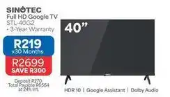 OK Furniture Sinotec - full hd google tv stl-40g2 offer