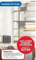 OK Furniture Hisense - 3.1-channel soundbar with wireless subwoofer hs3100 offer