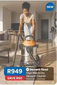 OK Furniture Titan wet & dry vacuum cleaner 15wdb - 1200w offer