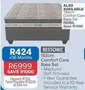 OK Furniture Comfort - care base set offer