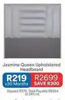 OK Furniture Total - jasmine queen upholstered headboard offer