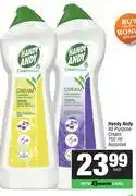 Spar Handy Andy All Purpose Cream Assorted-750ml offer