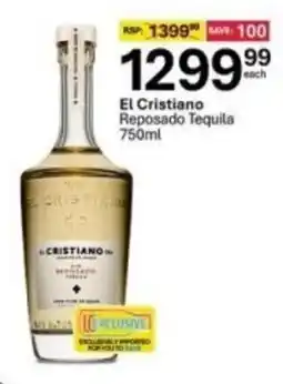 Liquor City El Cristiano Reposado Tequila offer