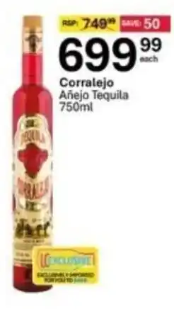 Liquor City Corralejo Añejo Tequila offer