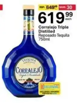 Liquor City Corralejo Triple Distilled Reposado Tequila offer