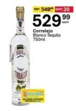 Liquor City Corralejo Blanco Tequila offer