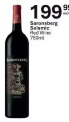 Liquor City Saronsberg Seismic Red Wine offer