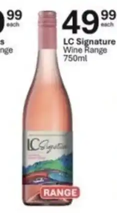 Liquor City LC Signature Wine Range offer