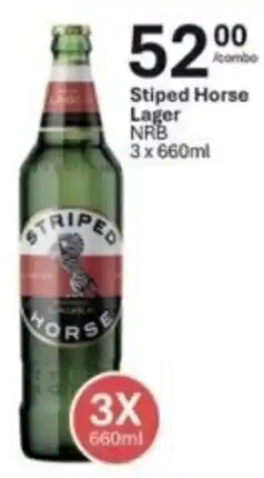 Liquor City Striped Horse Lager NRB offer