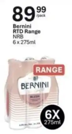 Liquor City Bernini RTD Range NRB offer