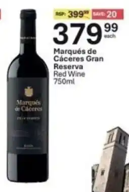 Liquor City Marqués de Cáceres Gran Reserva Red Wine offer