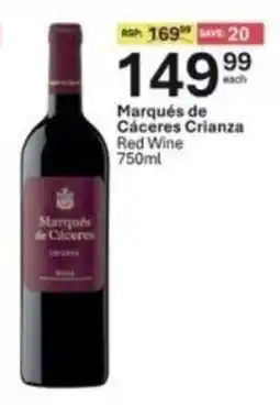 Liquor City Marqués de Cáceres Crianza Red Wine offer