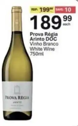 Liquor City Prova Regia Arinto DOC White Wine offer